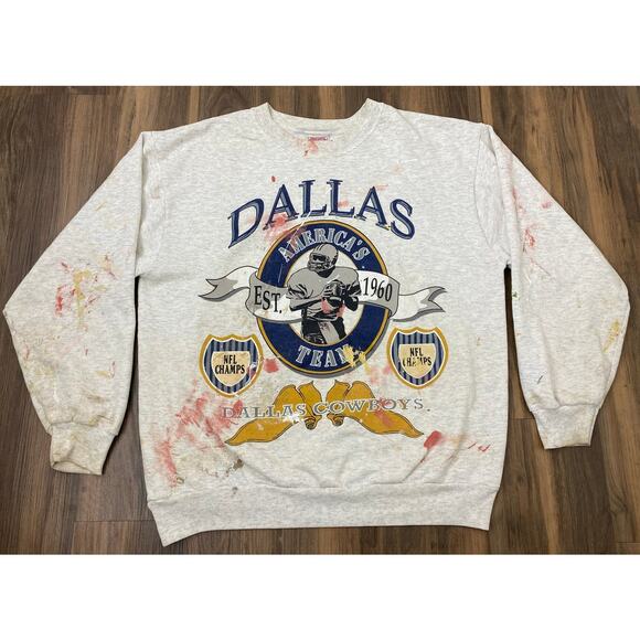 Glory Days Other - VTG 90s 1993 Glory Days USA NFL Dallas Cowboys double-sided graphic sweatshirt L